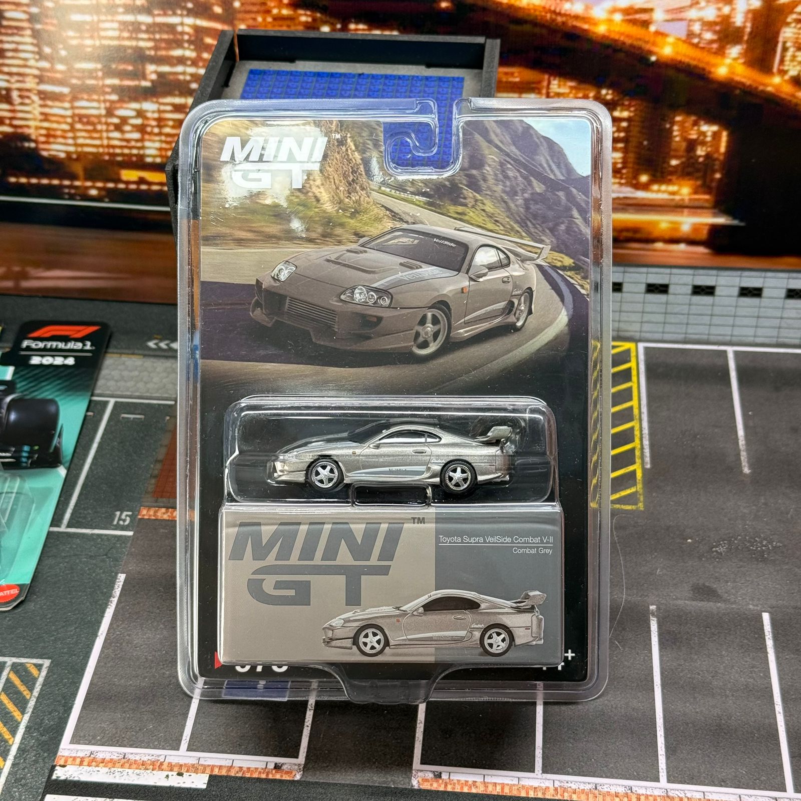Mini GT - Toyota Supra VeilSide Combat Grey